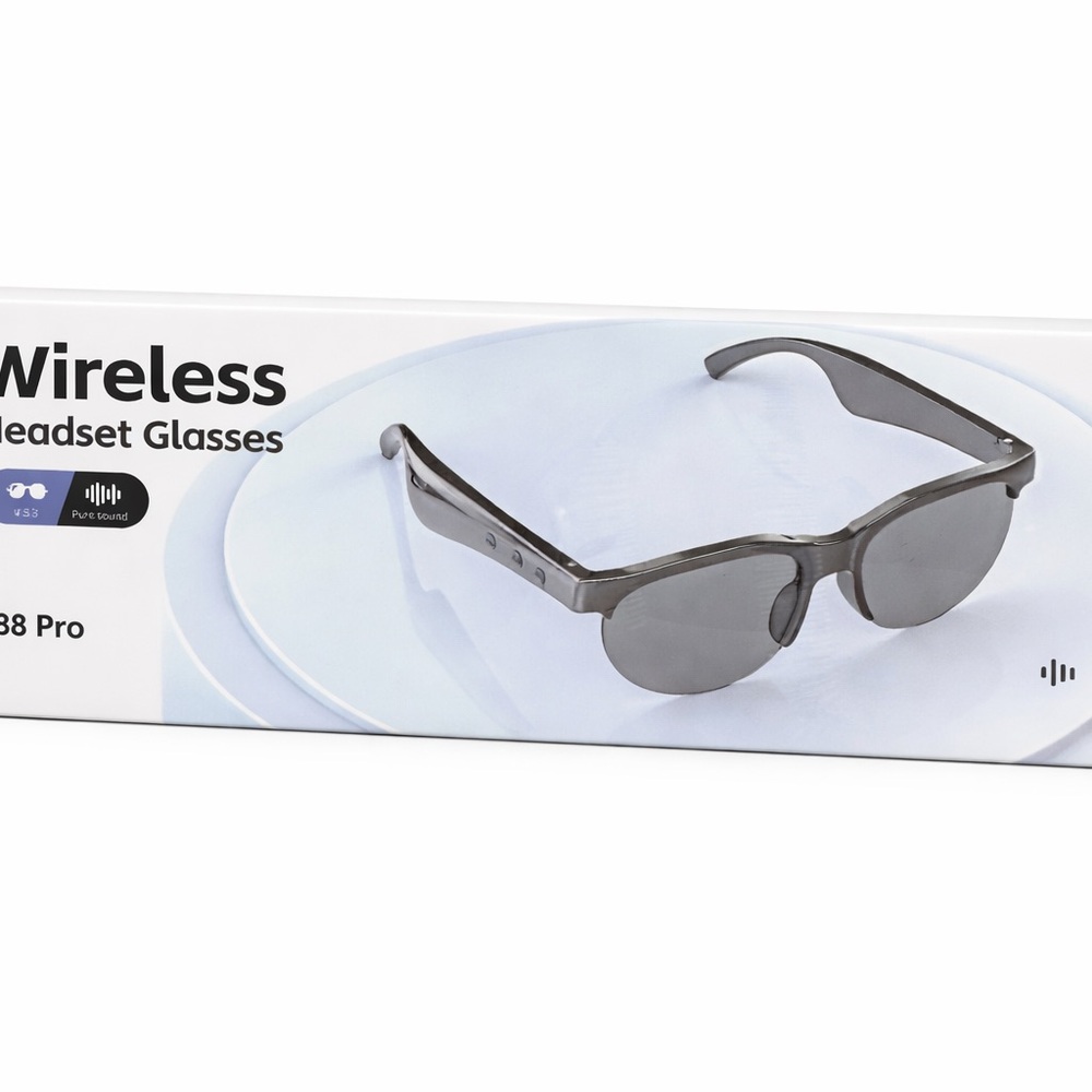 Wireless Headset Glasses S88 Pro - Black
